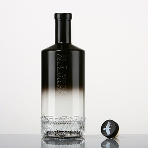 Bouteille en verre de 500 ml, 750 ml, 1 L, design fantaisie, dégradé de couleurs, gin, liqueur, <span class=keywords><strong>vodka</strong></span> avec bouchon, <span class=keywords><strong>prix</strong></span>, bouteilles de vin vides à vendre - Product Image 2