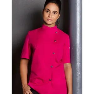 Veste de chef Greta personnalisée pour merchandising, élégante, avec blocs et sacs de rangement - Product Image 4