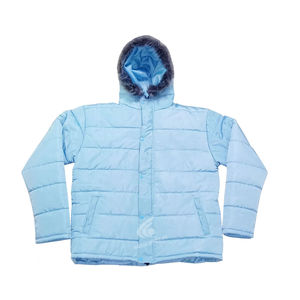 Veste d'hiver à capuche de qualité supérieure, personnalisable, avec coque extérieure en nylon imperméable de qualité supérieure, 100% polyester, coupe-vent, lavable - Product Image 1