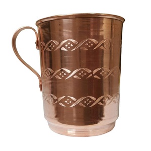 Juego de tazas de cobre con vaso de Moscú, juego de tazas de cobre sólido hechas a mano con vaso de 60 Ml, 5 tazas, 1 unidad, gran oferta - Product Image 5
