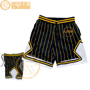 Short Alpha brodé en maille sublimé personnalisé Fraternité Shorts et pantalons respirants Grec Phi pour hommes de haute qualité Sororité - Product Image 1