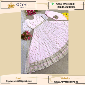 Diseñador estilo Bollywood Georgette con Secuencia nuevo producto Anarakli lanzado por Royal Export - Product Image 1
