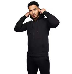 Logo personnalisé brodé imprimé pour hommes 100% coton sweat à capuche zippé sweat à capuche vierge pour unisexe - Product Image 2