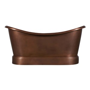 Bañera de hidromasaje de cobre antiguo, diseño Vintage martillado a mano, bañera de Metal de bronce independiente personalizable para uso en el baño - Product Image 1