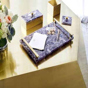 Plateau de service en résine époxy avec sous-verres pour la maison Restaurant Hôtel Utilisation décorative pour cadeaux et événements Plateaux de service et de stockage - Product Image 5