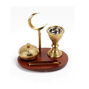 Quemador de Incienso Metálico de Venta Caliente para Decoración del Hogar, Fragancia Aromática, Hecho a Mano, Tamaño y Color Personalizables, Estilo Árabe Moderno de Medio Oriente - Product Image 1