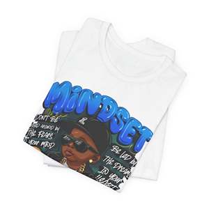 Maglietta 'Mindset Trust the Process' con Tintura Dip Dye, 220 Grammi, Stampa Serigrafica Compressa, Set di T-Shirt - Product Image 3