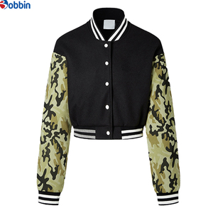 Chaqueta Universitaria Corta de Mujer, Estilo Casual, Manga Larga, Variedad de Colores Personalizados de Moda, de BOBBIN INDUSTRIES - Product Image 1