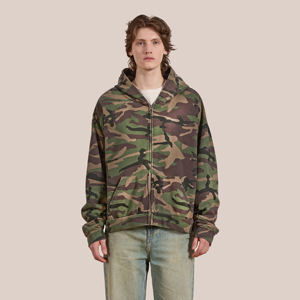 Sweat à capuche zippé en polaire sublimé pour homme, coupe-vent, étiquette privée, personnalisable, tissu respirant à séchage rapide, écologique - Product Image 1