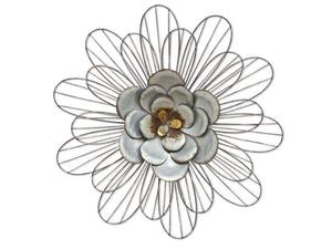 Arte de pared de girasol de Metal galvanizado atractivo único diseño moderno tamaño personalizado ecológico gris sala de estar dormitorio habitación de invitados - Product Image 2