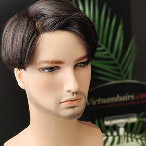 วิกผมคน100% สำหรับผู้ชายวิกผม2025ชั้นนอกแบบเต็ม - Product Image 1