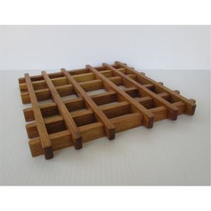 Sous-plat en bois personnalisable, support pour plaque chauffante, OEM/ODM, découpe au laser, contreplaqué, isolation thermique, sous-plats modernes pour casseroles et poêles - Product Image 5