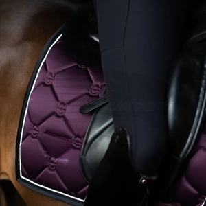 Almohadilla de sillín de doma inglesa con acabado satinado, cómodo forro interior relleno de poliéster, elegante equipo de equitación duradero - Product Image 2