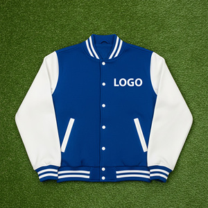 Calidad Premium al por mayor invierno largo impermeable lana a prueba de viento personalizado Letterman Oversize Varsity chaqueta carta bordado hombres - Product Image 4