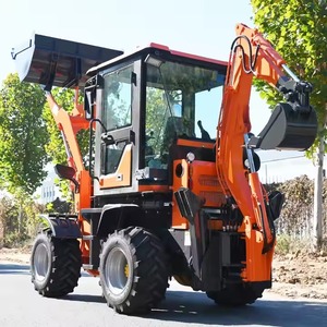 Mini-chargeuse sur pneus 2500 kg, chargeuse compacte, excavatrice compacte, moteur Kubota pour travaux agricoles et de construction - Product Image 4