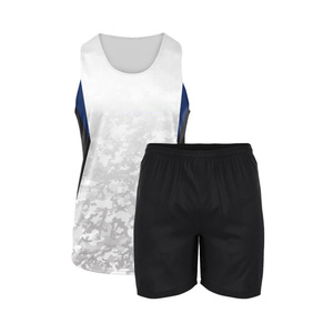 Ensemble de jogging pour hommes et femmes, maillot de marathon professionnel, shorts de course, vêtements d'entraînement, uniforme d'athlétisme, uni, respirant - Product Image 1