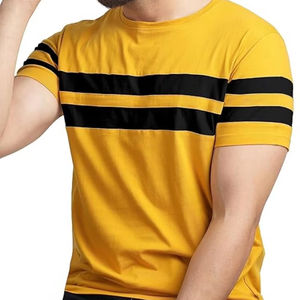 T-shirt pour homme en coton décontracté de haute qualité avec logo personnalisé, impression sérigraphique, broderie, tissu tricoté uni 220g - Product Image 1