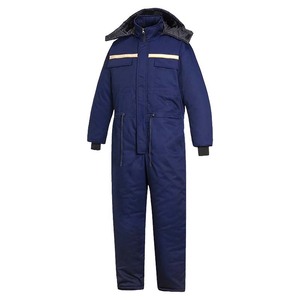 Combinaison de travail isolante pour entrepôt frigorifique, rembourrée en coton, polyester, bandes réfléchissantes de sécurité - Product Image 6
