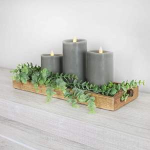 ถาดไม้สำหรับเสิร์ฟแบบชนบท (ชุด2ชิ้น) ถาดทำรังมะม่วงทรงสี่เหลี่ยมแบบดั้งเดิมทำด้วยมือในอินเดีย - Product Image 4