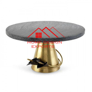Home Hotel Restaurante Brillante Plata Acabado Metal Lujo Cake Stand Boda Eventos Decoración Cake Stand - Product Image 2