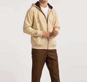 Sweat à capuche avec fermeture éclair pour hommes, sweat-shirt de mode décontracté et élégant avec col à capuche confortable pour vêtements de sport - Product Image 4