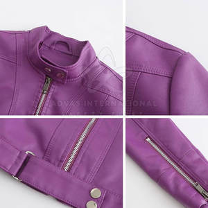 Nouveauté Vestes en cuir véritable respirant pour femmes, vêtements d'extérieur personnalisés à la mode, haute qualité, hiver, OEM/ODM, bas - Product Image 6