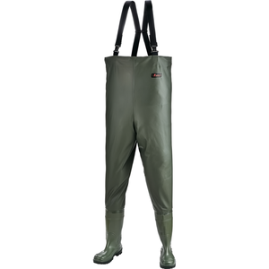 Waders de pêche vert olive taille standard 45 avec bottes S5 EN20345 pour la Norvège - Product Image 2