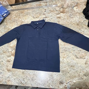 เสื้อโปโลผ้าฝ้าย100% สำหรับผู้ชายเสื้อโปโลระบายอากาศปักลายแบบมีสไตล์ขนาดพลัสไซส์ - Product Image 1