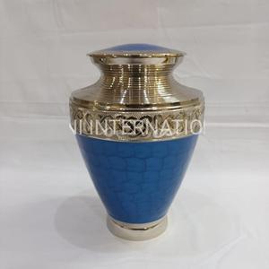 Urne funéraire en laiton violet et or pour adulte, porte-cendres commémoratif, design gravé artisanal, fournisseur de souvenirs funéraires sur Alibaba - Product Image 5