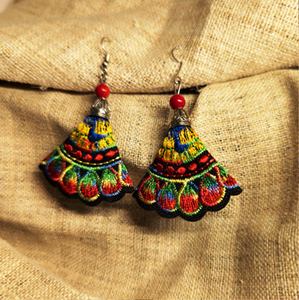 Pendientes de Perlas y Piedras Rosas, Pendientes de Flores con Cuentas, Joyería Festiva para Mujer al Mejor Precio - Product Image 3