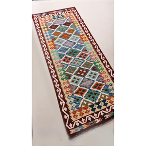 Tapis Kilim Maimana Afghanistan 206 X 84 cm Tapis traditionnels afghans et ensembles - Product Image 6