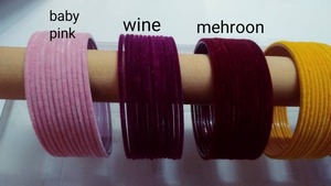 Ensemble de bracelets en métal velours, 24 bracelets en 12 couleurs, bijoux de mariée indiens traditionnels, tailles 2-4 à 2-12, accessoire pour femme de faveur de mariage - Product Image 4