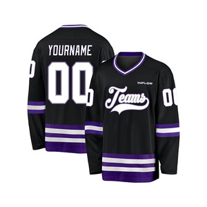 Uniformes de base à haute tendance Mini maillot de hockey avec impression par sublimation de logo personnalisé Nouveau design Uniforme et maillot de hockey sur glace - Product Image 3