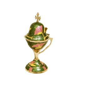 Brûleur d'encens portable avec finition émaillée, unique et élégant, pour la maison, l'hôtel, brûleur d'encens personnalisé - Product Image 1