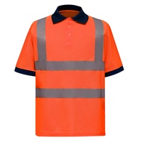 OEM vêtements de construction haute visibilité sécurité travail long polo à manches courtes résistant au feu haute visibilité polos pour hommes réfléchissants