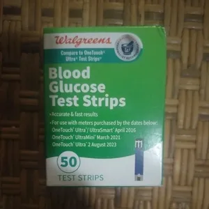 Oferta en tiras reactivas originales de Walgreens para la prueba de glucosa en sangre, 50 unidades cada una - Product Image 1