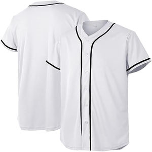 Camiseta de Béisbol Sublimada con Logotipo Personalizado, 100% Poliéster, Camiseta de Softbol Lisa, Camiseta de Béisbol con Botones - Product Image 3