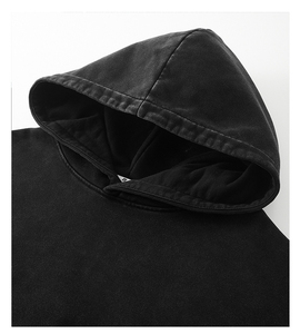 Sweats à capuche pour hommes imprimés personnalisés doux confortable solide manches régulières été Denim non-tissé pull séchage rapide hommes pull - Product Image 5