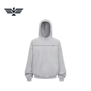 Sudadera con Capucha Oversize Unisex Azul Marino 100% Algodón Felpa Tejida Casual Estilo Urbano con Bolsillo Teñido Liso para Verano - Product Image 3