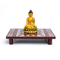 Mueble Mandir de Madera Duradero Tradebyd, Diseño Cuadrado Moderno y Elegante, Decoración para el Hogar, Uso Espiritual, Regalo de Regreso a Clases o Aniversario
