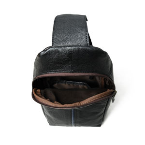 Bolso de pecho de cuero de vaca vintage, bolso de hombro de cuero genuino, bolsos de pecho de la India - Product Image 5