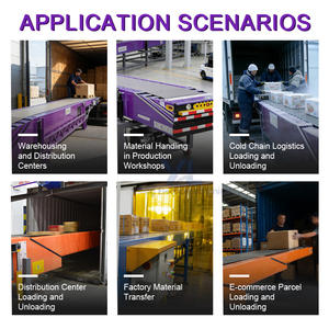 Flexibele transportbandapparatuur voor het laden van vrachtwagens aan de laadkant en het verzenden van goederen in magazijnen, telescopische bandtransportband - Product Image 6