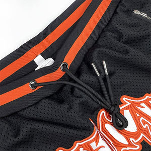 Logotipo personalizado Puff Impresión de pantalla personalizada Vintage Impresión 3D Lavado al sol 100% Algodón Lavado ácido Pantalones cortos Hombres - Product Image 3