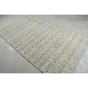 Alfombra Turca Vintage de 4.7x8.2 pies (142x250 cm), Alfombra Blanca de Estilo Suroeste - Product Image 2