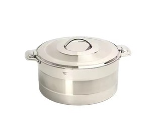 Marmite en métal de luxe personnalisée avec design moderne plaqué or chauffe-plat de fantaisie nouvelle casserole finie personnalisée - Product Image 5