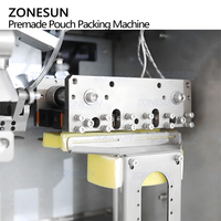 ZONESUN ZS-AFS04 tam otomatik üç kafa Premade kese granül tartı doldurma kapaklama makinesi