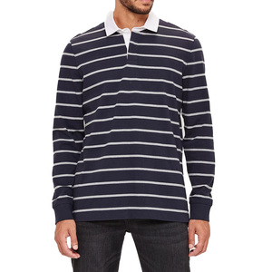Polo de Manga Larga para Hombre, Estilo Contemporáneo, Diseño Color Block, Detalles Elegantes y Refinados, Corte Equilibrado - Product Image 6