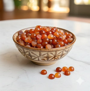 Cabujones de Cornalina Natural con Reverso Plano, Piedras Preciosas Sueltas, Joyería GRV, Certificación de Terceros, Fabricación de Joyería a Medida - Product Image 4