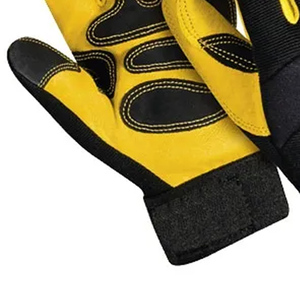 Gants de mécanicien robustes sur mesure à vendre Gants de mécanicien demi-doigts confortables vente en gros - Product Image 5