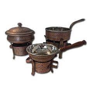 เตาไฟเหล็ก ถาดไฟโลหะ เตาเผาไม้กลางแจ้ง เครื่องทำความร้อนลานบ้าน สวนหลังบ้าน แคมป์ปิ้ง ทนทาน - Product Image 1